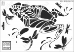 Schablone-Stencil A4 139-1159 Paisley Frosch